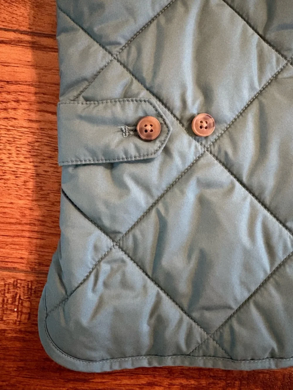 J.Crew Re-Imagined Quilted Vest Large Green
